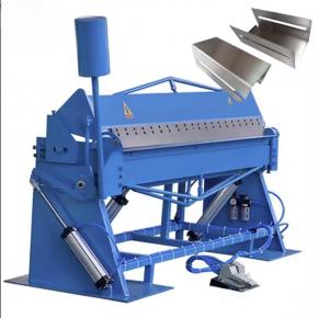 manual 2 cm steel plate bending rolling sheet metal folding machine